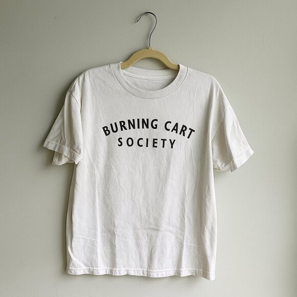Burning Cart Society Other - Burning Cart Society Golf T-Shirt – Alstyle Classic Blank – White – Size M